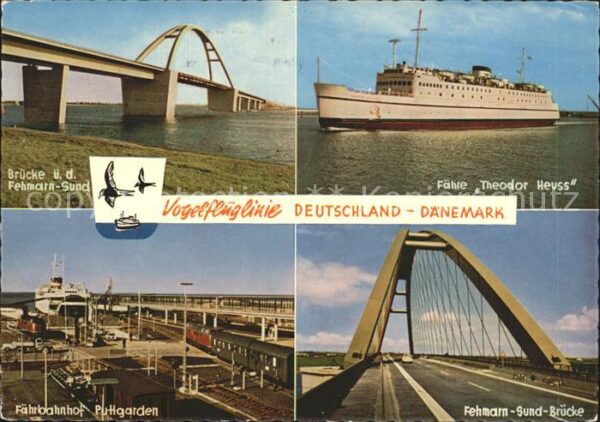 Faehre Ferry Bac Traghetto-- Theodor Heuss Fehmarn-Sund-Brücke Fährb