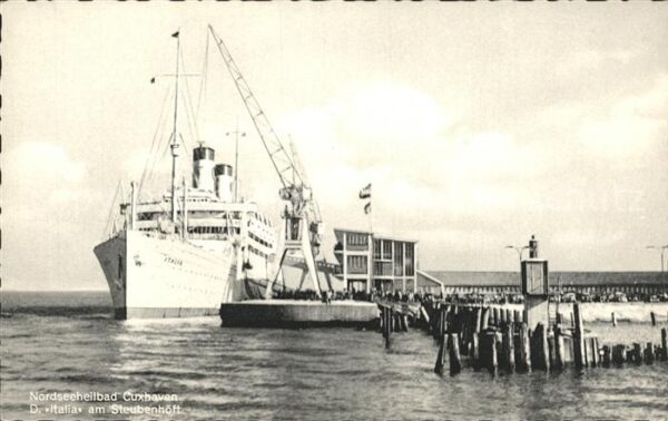 Dampfer Oceanliner Italia Cuxhaven Steubenhöft