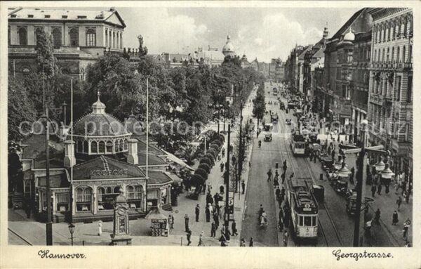 Strassenbahn Hannover Georgstrasse Cafe Kröpcke