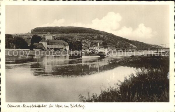 Dampfer Seitenrad Weser Bückeberg