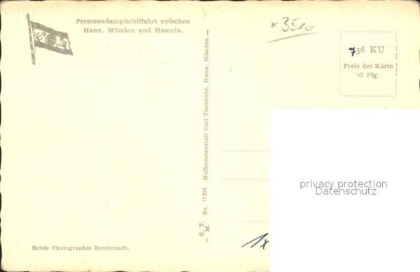 Dampfer Seitenrad Fürst Bismarck Hann.-Münden – Bild 2