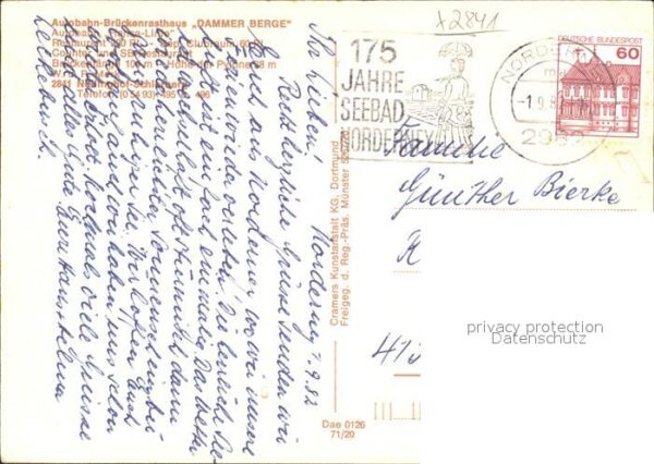 Autobahn Hansa-Linie Brückenrasthaus Dammer Berg – Bild 2