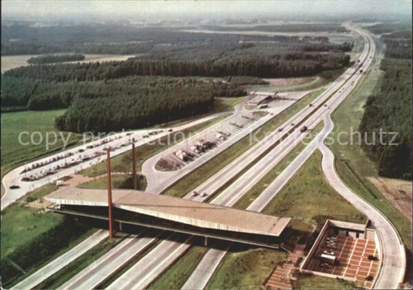 Autobahn Hansa-Linie Brückenrasthaus Dammer Berg