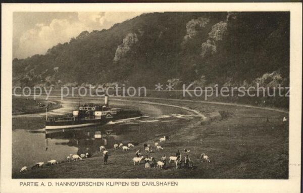 Dampfer Seitenrad Hannoversche Klippen Bad Karlshafen Zie