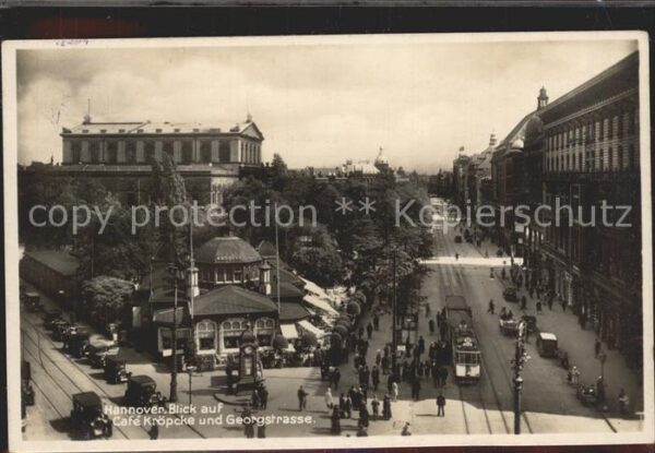 Strassenbahn Hannover Cafe Kröpcke Georgstrasse