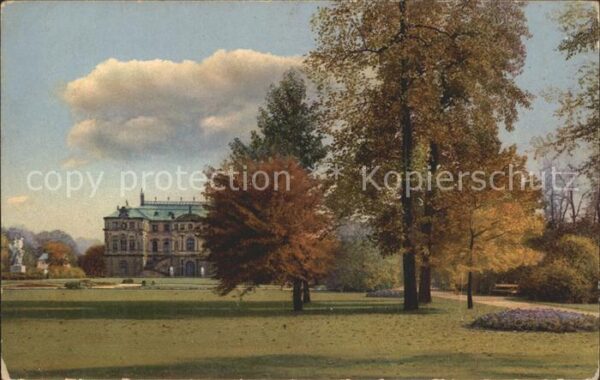 Verlag Photochromie Nr. 3242 Serie 188 Dresden Grosser Garten i