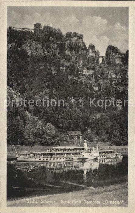 Dampfer Seitenrad Dresden Bastei Sächsische Schweiz