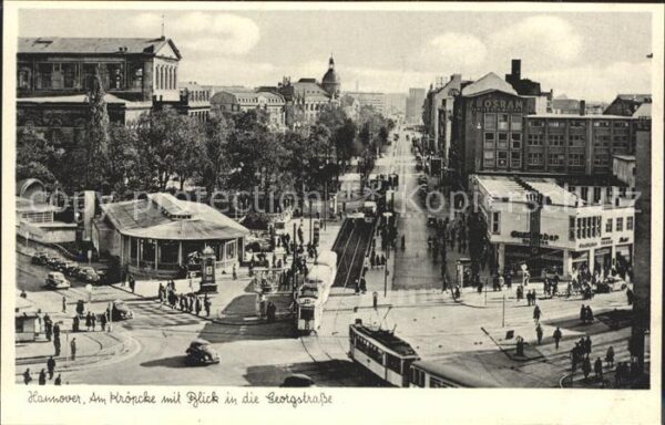 Strassenbahn Hannover Am Kröpcke Georgstrasse