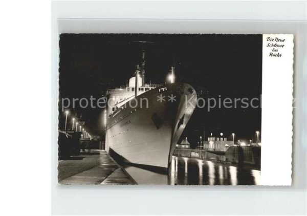 Dampfer Oceanliner Gripsholm Neue Schleuse Brunsbüttelkoog