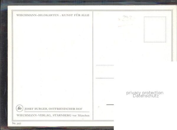 Ostfriesland Ostfriesischer Hof Künstlerkarte Josef – Bild 2