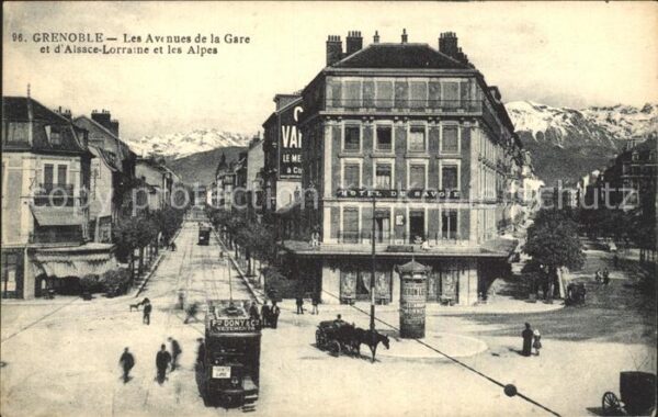 Strassenbahn Grenoble Avenues de la Gare Alsace-Lorr