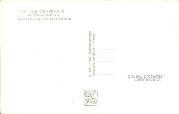 Exposition Internationale Paris 1937 Pavillon de l'Allemagne – Bild 2