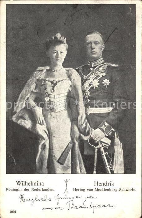 Adel Niederlande Königin Wilhelmina Herzog Hendrik