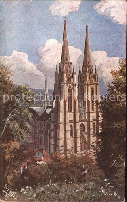 Verlag WIRO Wiedemann Nr. 2216 Marburg Elisabethkirche