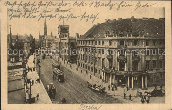 Strassenbahn Berlin Mühlendamm Sparkasse