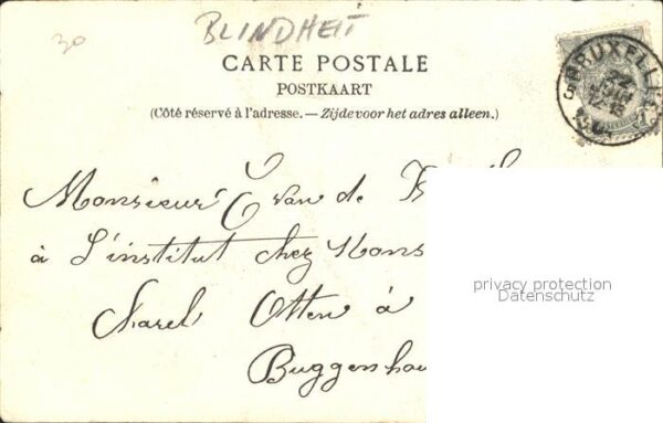 Blindheit Aveuglement Ablepsia Institut royal des Sourdes-Muettes Aveu – Bild 2
