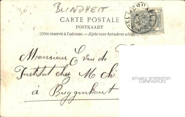 Blindheit Aveuglement Ablepsia Institut royal des Sourdes-Muettes Aveu – Bild 2