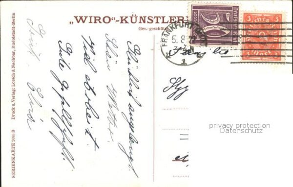 Verlag WIRO Wiedemann Nr. 2085 B Frankfurt am Main Opernhaus – Bild 2