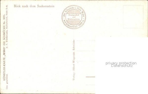Verlag WIRO Wiedemann Nr. 3095 Schmücke Sachsenstein Kühe – Bild 2