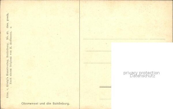 Hoffmann Heinrich Oberwesel Schönburg – Bild 2