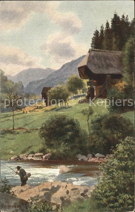 Hoffmann Heinrich An der Wolfach Forellenangler