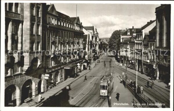 Strassenbahn Pforzheim Leopoldplatz
