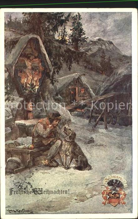 Weihnachten Künstlerkarte Hans Kaufmann Verein Südm