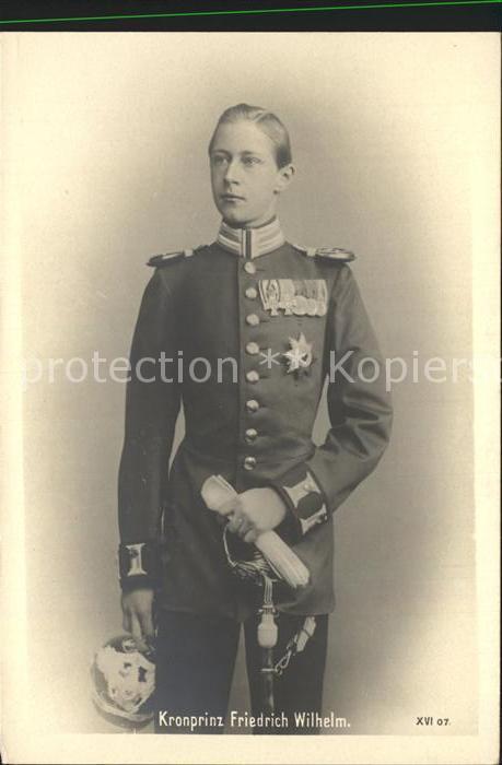 Adel Preussen Kronprinz Friedrich Wilhelm