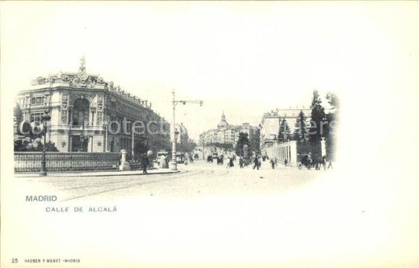 Verlag Hauser Y Menet Nr. 25 Madrid Calle de Alcala