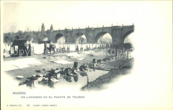 Verlag Hauser Y Menet Nr. 767 Madrid Lavadero Puente de Toledo