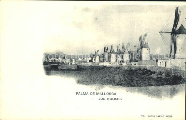 Verlag Hauser Y Menet Nr. 733 Palma de Mallorca Los Molinos