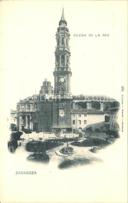 Verlag Hauser Y Menet Nr. 232 Zaragoza Iglesia de la Seo