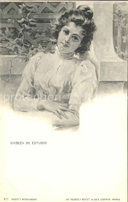 Verlag Hauser Y Menet Nr. 547 Cabeza de Estudio