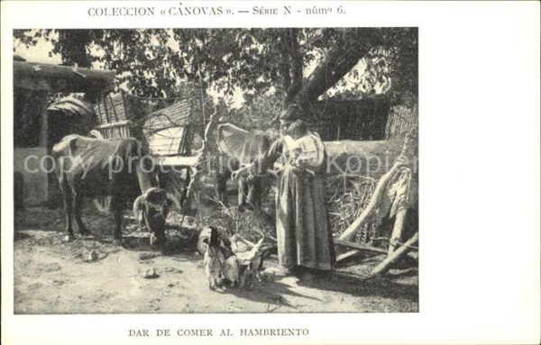 CANOVAS COLECCION Nr. 6 Serie N Dar de Comer al Hambriento