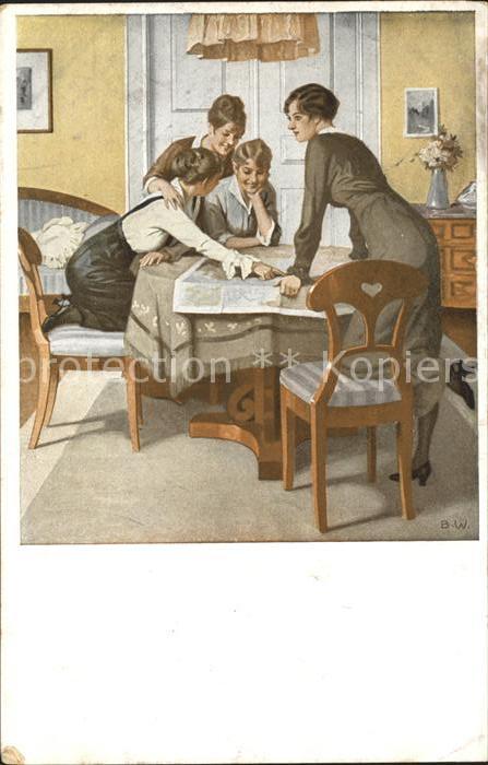 Wennerberg Brynolf Kriegspostkarte Nr. 6 Strategie
