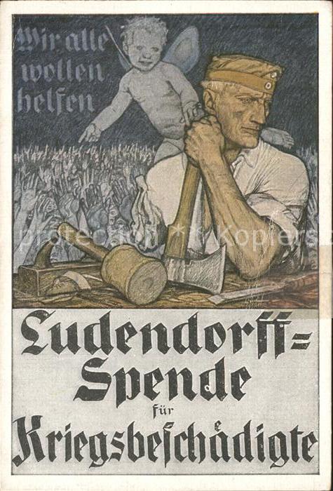 Spendenkarte Ludendorff-Spende Kriegsbeschädigte
