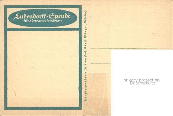Spendenkarte Ludendorff-Spende Kriegsbeschädigte – Bild 2