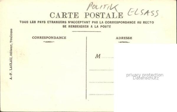 Politik Elsass La Guerre Paul Deroulede Tombeau – Bild 2