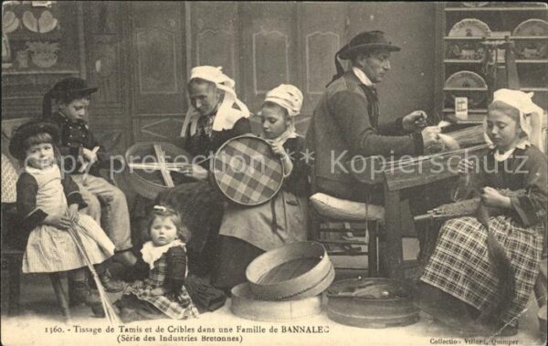 Handarbeit Tissage de Tamis Cribles Famille Bannal