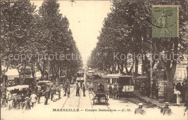 Strassenbahn Marseille Cours Belsunce
