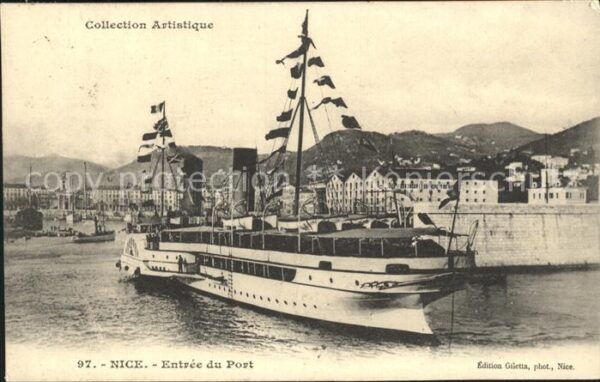 Dampfer Binnenschifffahrt Nice Entree du Port
