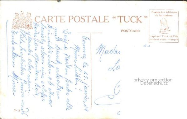 Verlag Tucks Nr. 3 Menton Jardin Public Montagnes St – Bild 2