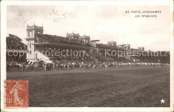 Pferdesport Pferderennen Reitsport Paris Longchamps Tribunes