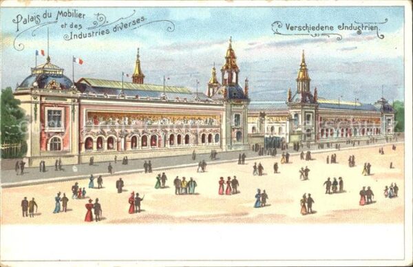 Exposition Universelle Paris 1900 Palais du Mobilier et des Industries di
