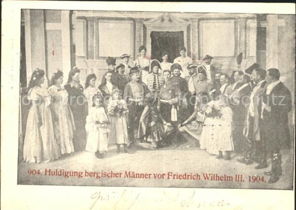 Adel Preussen Friedrich Wilhelm III. Huldigung bergis