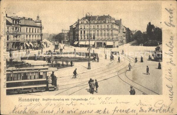 Strassenbahn Hannover Aegidientorplatz Prinzenstrass