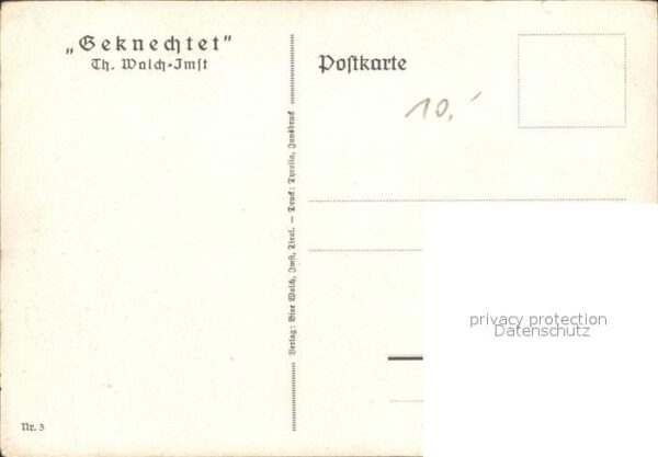 Kuenstlerkarte Thomas Walch Geknechtet – Bild 2