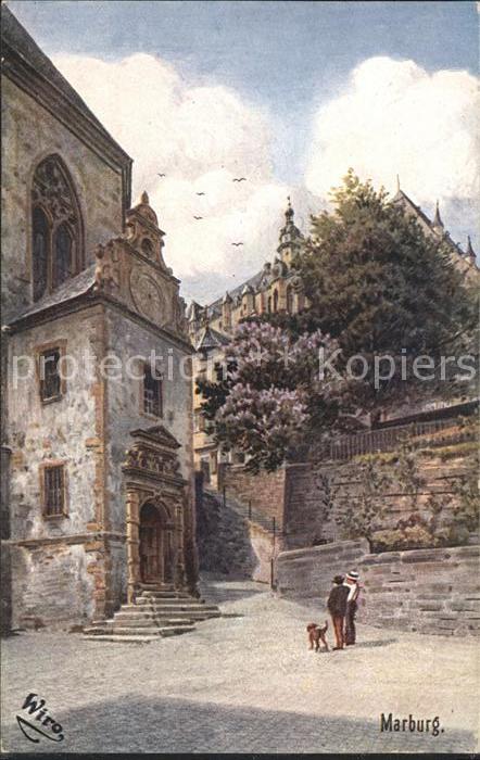 Verlag WIRO Wiedemann Nr. 2214 A Marburg Lutherische Kirche