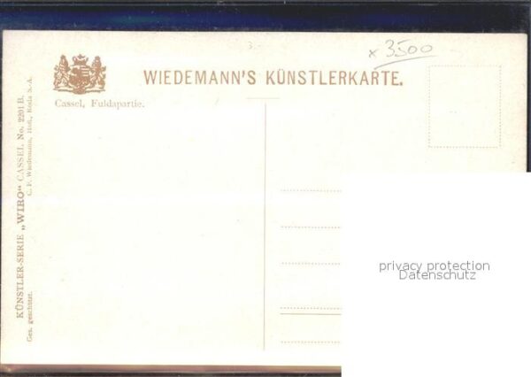 Verlag Wiedemann WIRO Nr. 2201 B Cassel Fuldapartie – Bild 2