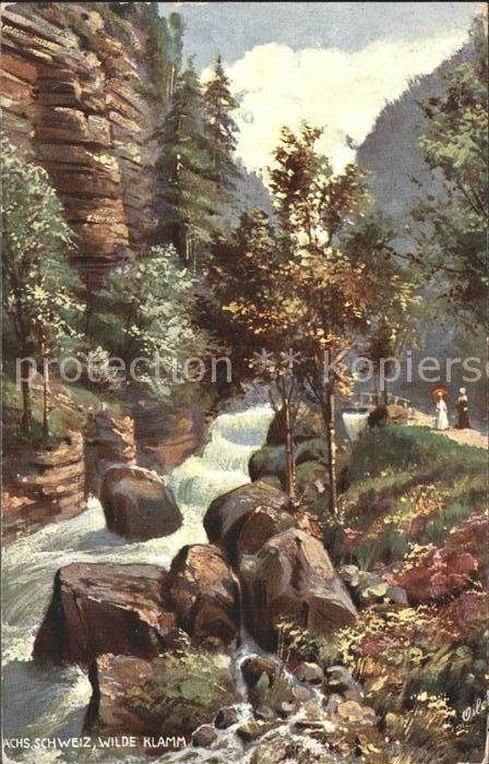 Verlag Tucks Oilette Nr. 660 B Wilde Klamm Sächsische Schweiz
